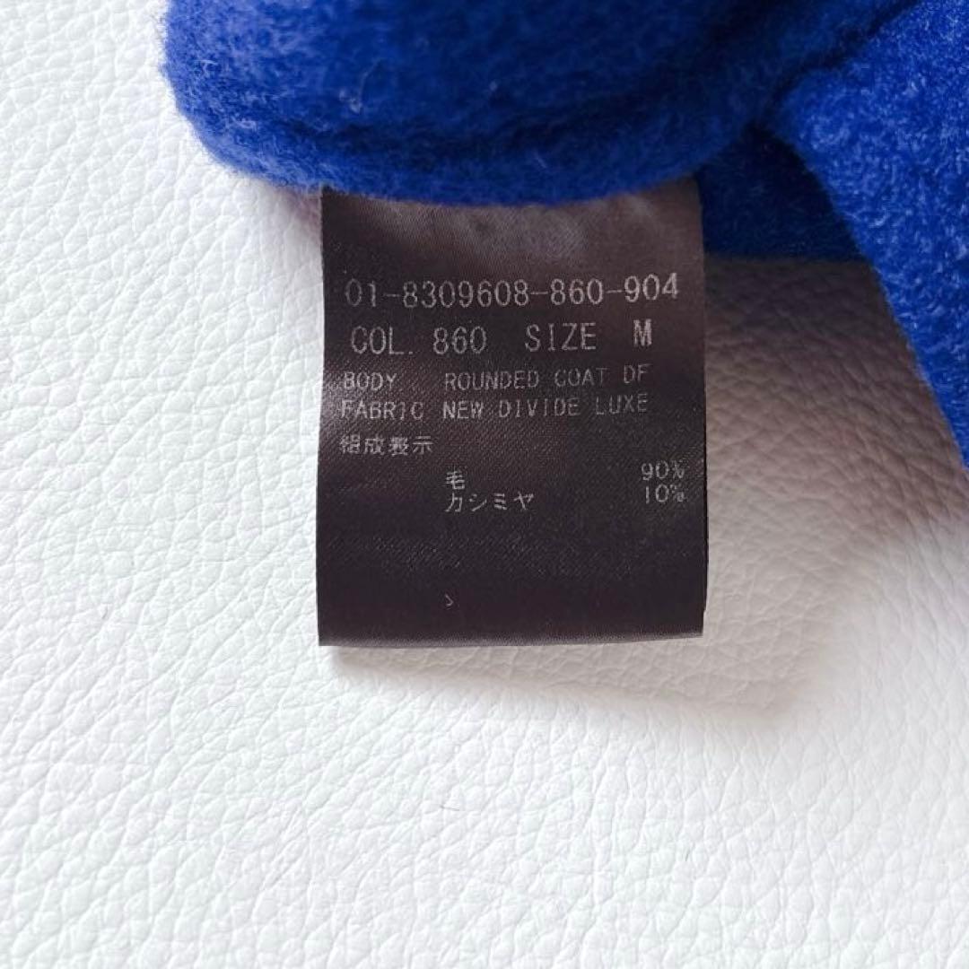 【カシミヤ混】美品♡セオリー Rounded Coat ノーカラーコート M 紺