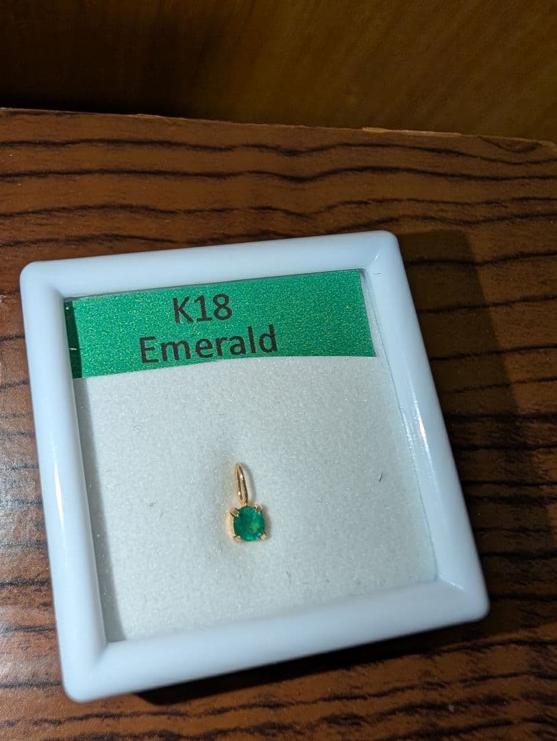 K18 エメラルド ネックレス用パーツ