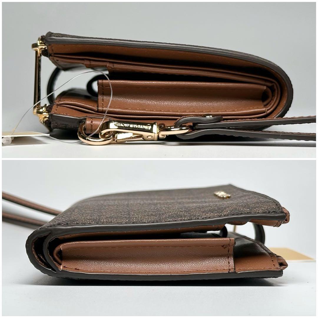 新品 正規品 マイケルコース 長財布 スマホ ポケット付 ブラウン MK
