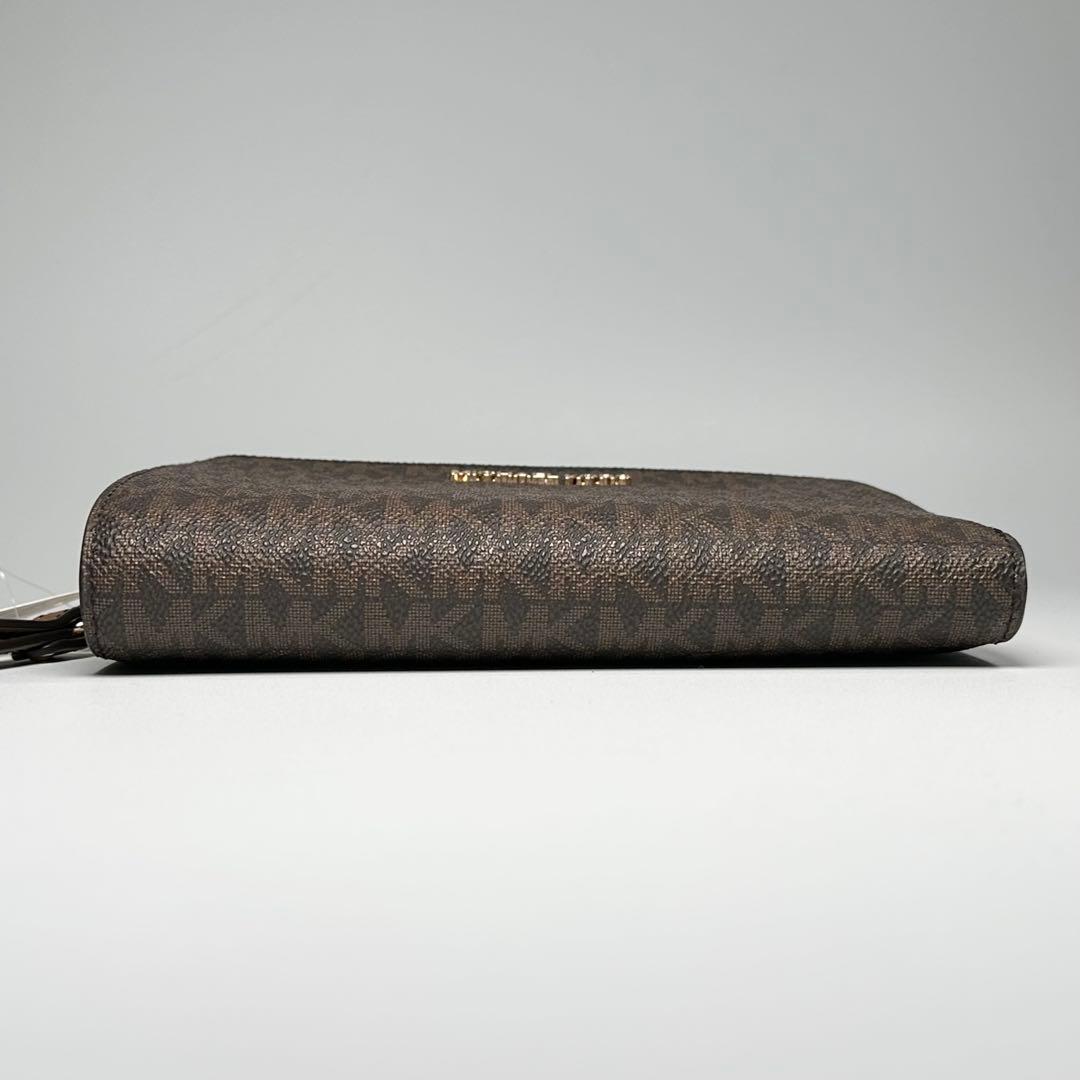 新品 正規品 マイケルコース 長財布 スマホ ポケット付 ブラウン MK