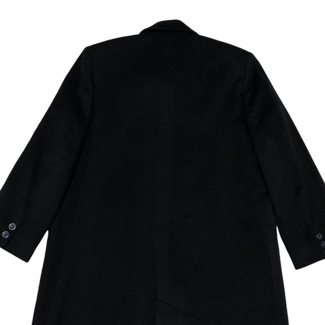 極美品 最高級カシミヤ100%✨高島屋 ステンカラーコート ロング 黒 11