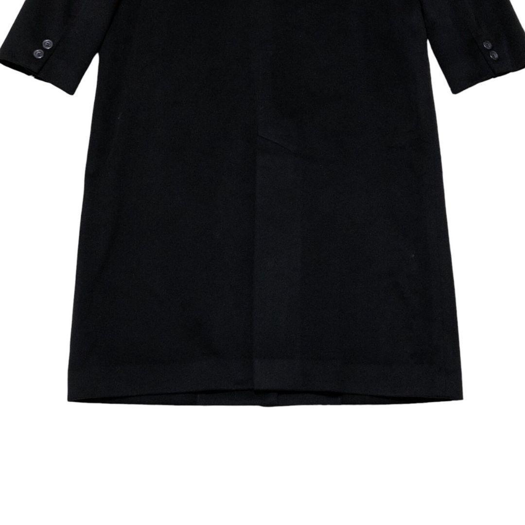 極美品 最高級カシミヤ100%✨高島屋 ステンカラーコート ロング 黒 11