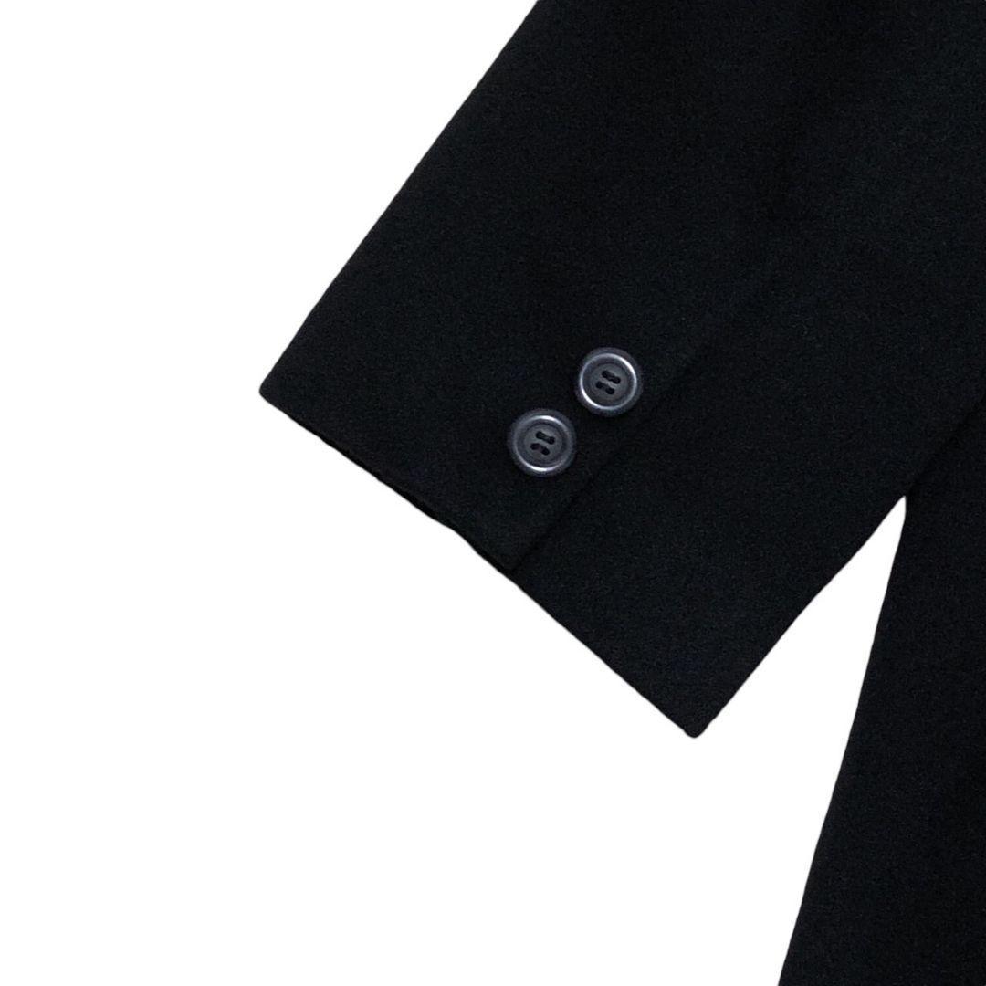 極美品 最高級カシミヤ100%✨高島屋 ステンカラーコート ロング 黒 11