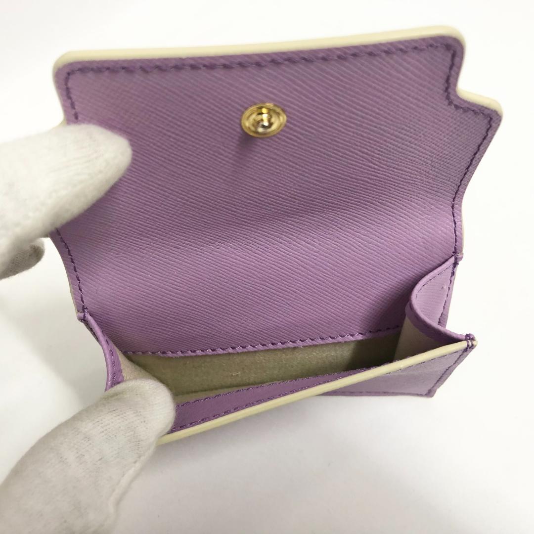 ○★新品未使用　MARNI (マルニ)　三つ折り財布　パープル系