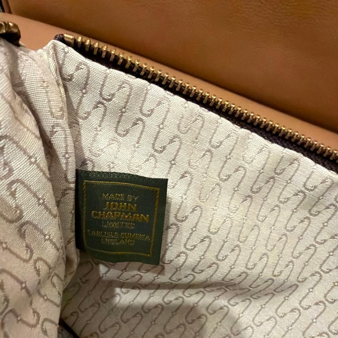 JOHN CHAPMAN / スエード ポーチ BEIGE/HAZELMUT