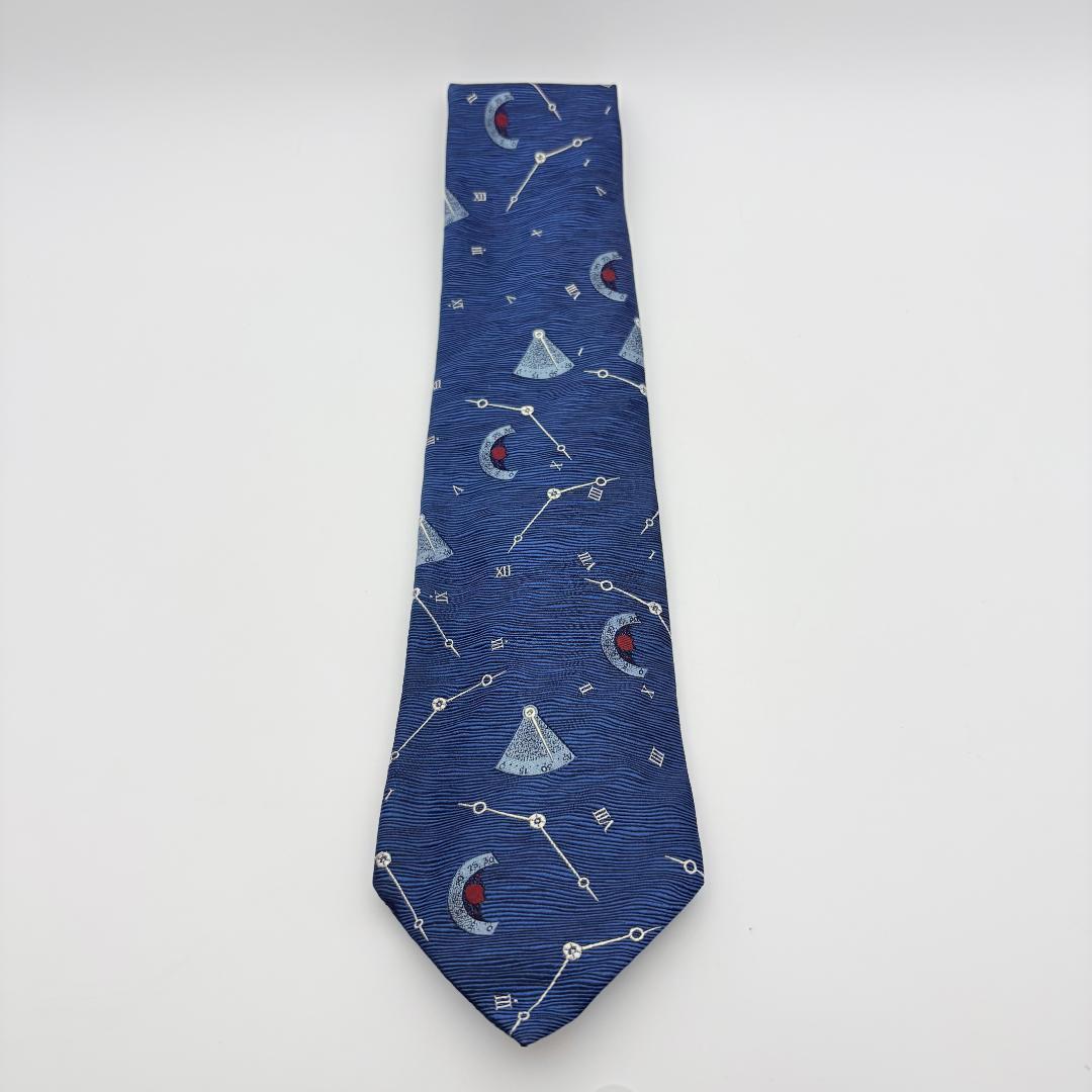 希少品 ブレゲ ドミニクフランス コラボ ネクタイ ネイビー 美品