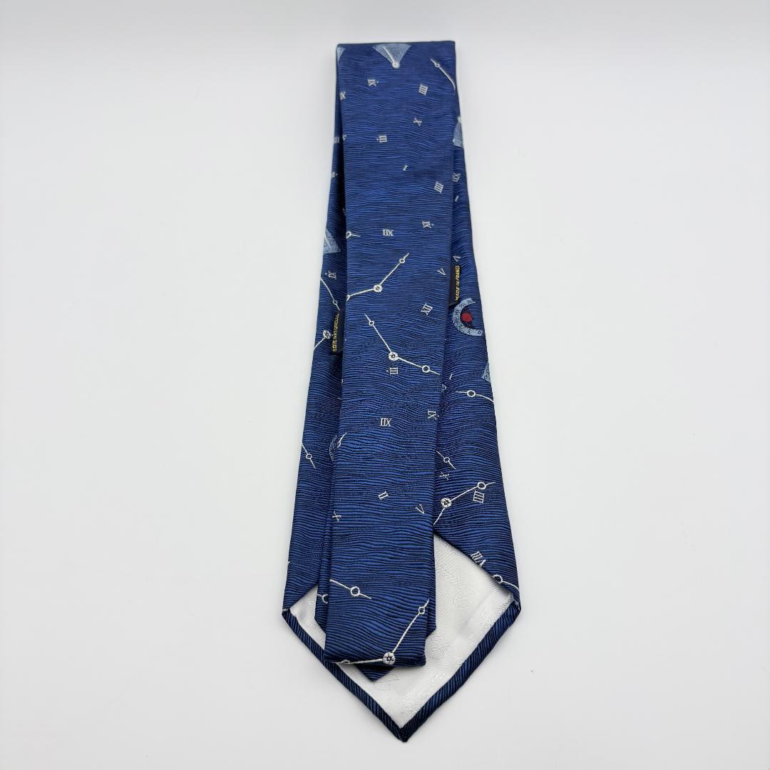 希少品 ブレゲ ドミニクフランス コラボ ネクタイ ネイビー 美品