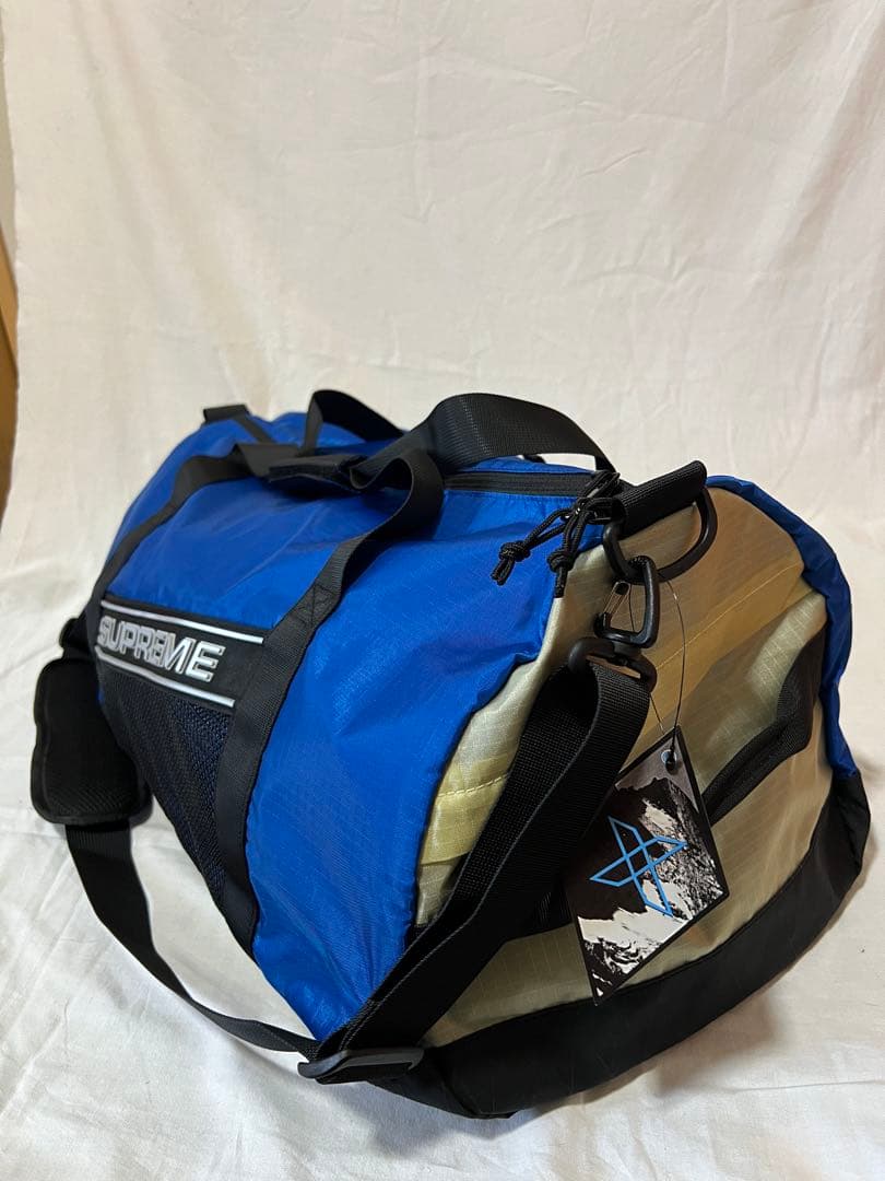 Supreme Logo Duffle Bag ブルー FW23 ボストンバッグ