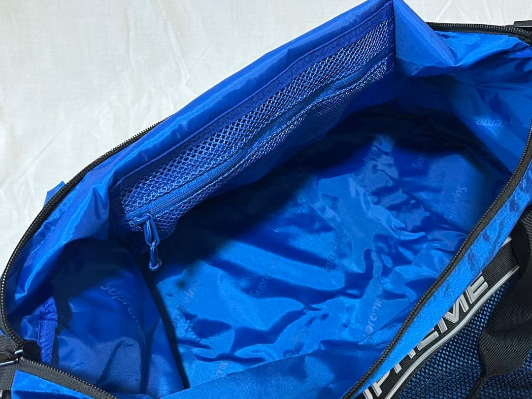 Supreme Logo Duffle Bag ブルー FW23 ボストンバッグ