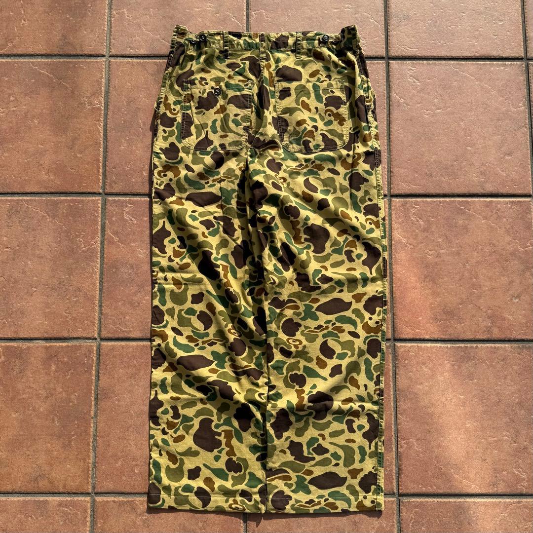 80s 90s vintage ダックハンターカモ ワイド ベイカーパンツ
