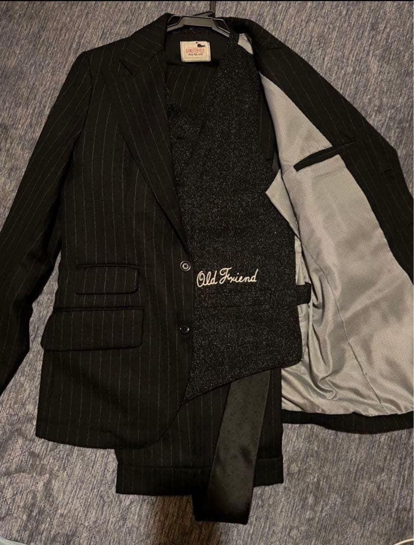 ギャングスタービル　3ピース　セットアップ　スーツ【成人式】【ビジネス】