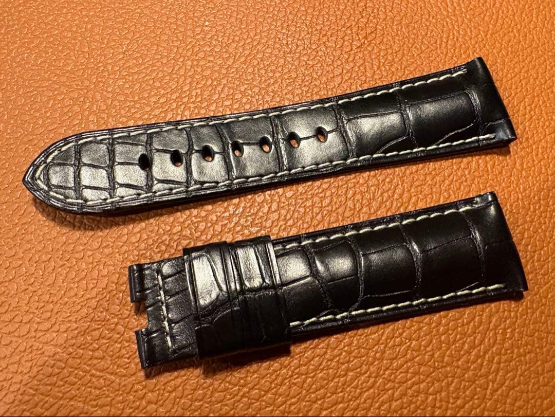 【未使用】パネライ ルミノール47m用 純正 アリゲーターベルト　BDR用