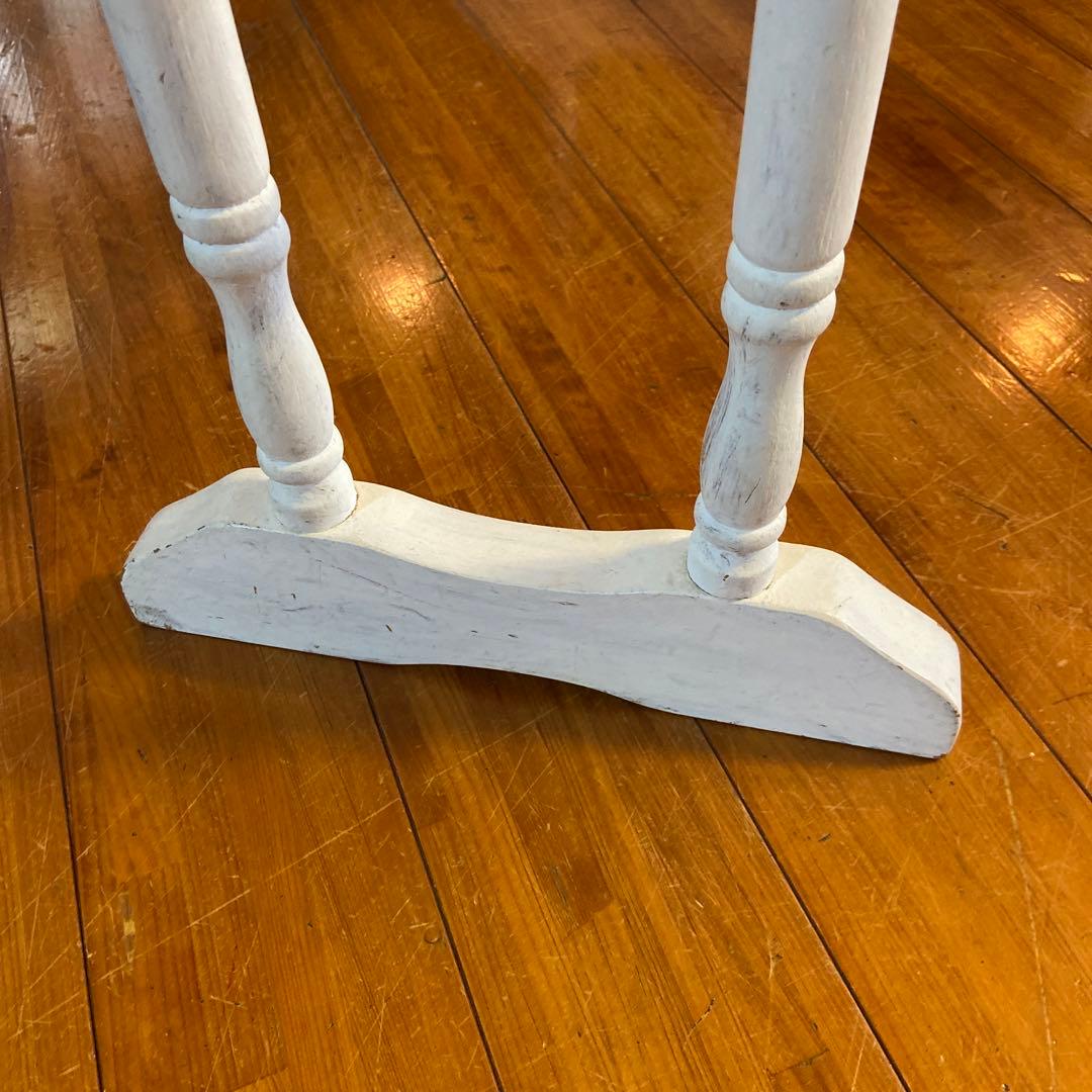 アンティーク キルトラック リネン掛け クロス ブランケット シャビーホワイト