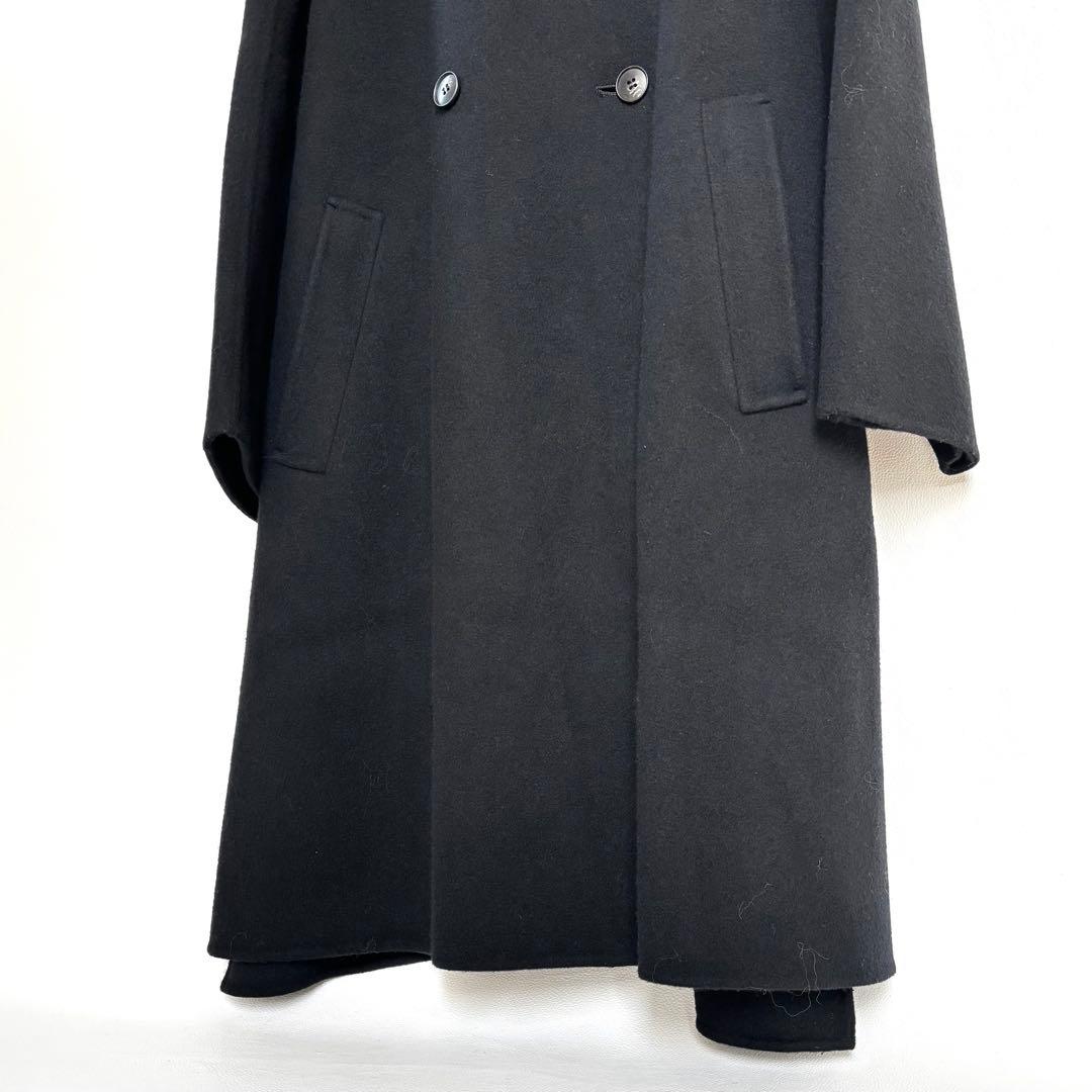 【大きいサイズ】23区　ウールリバーコート　滝沢眞規子さん着用　ブラック　44