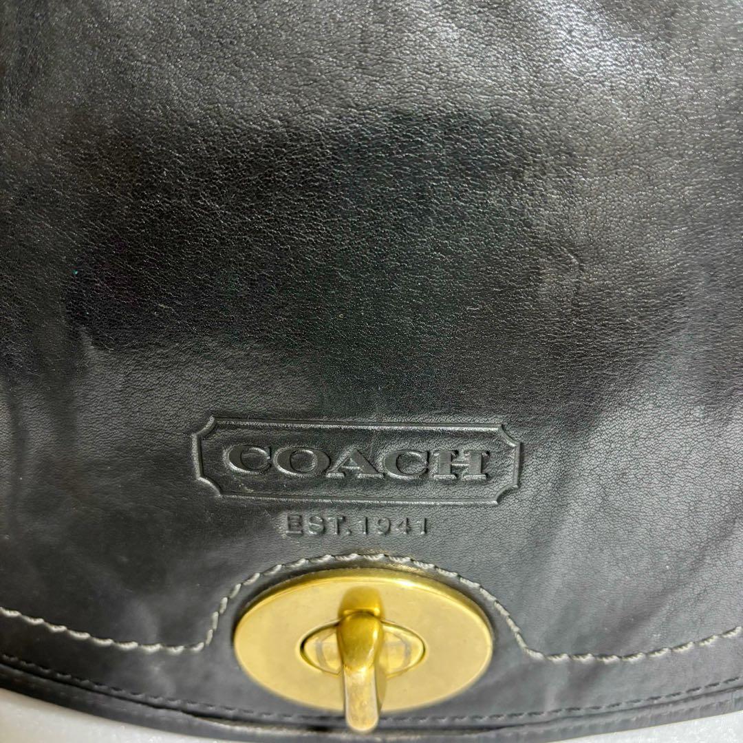COACH オールド コーチ 黒 ショルダーバッグ 肩掛け
