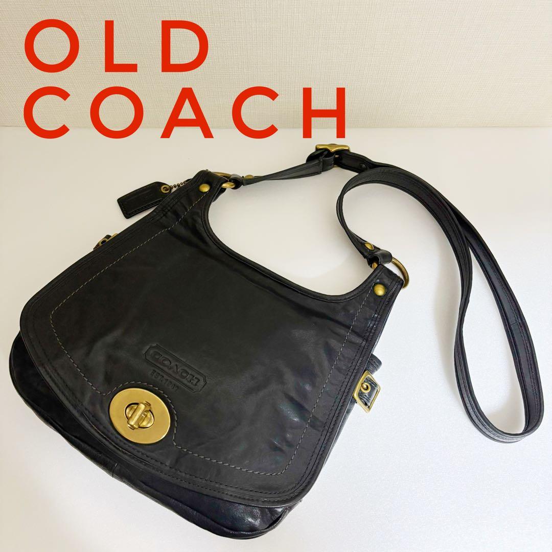 COACH オールド コーチ 黒 ショルダーバッグ 肩掛け