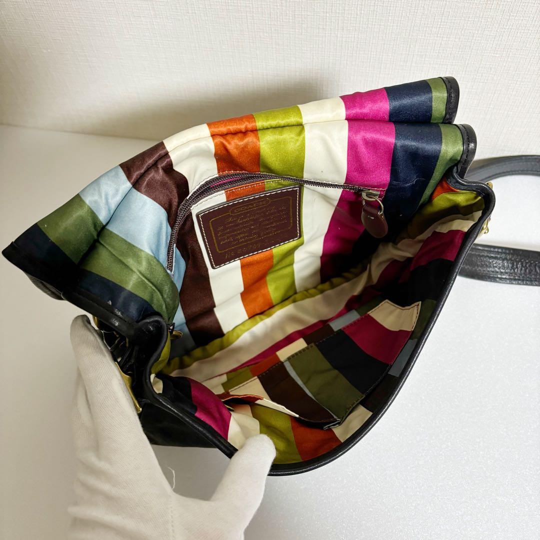 COACH オールド コーチ 黒 ショルダーバッグ 肩掛け