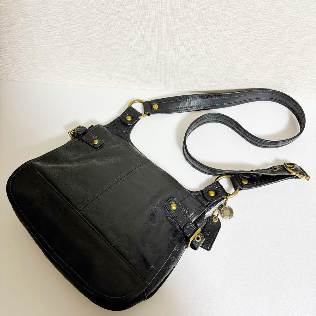 COACH オールド コーチ 黒 ショルダーバッグ 肩掛け
