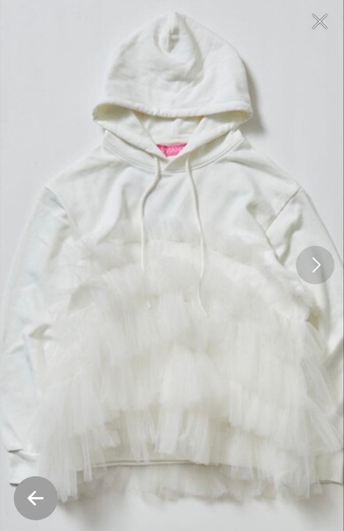 VIVIANO/ヴィヴィアーノ　ギャザーチュールフーディー