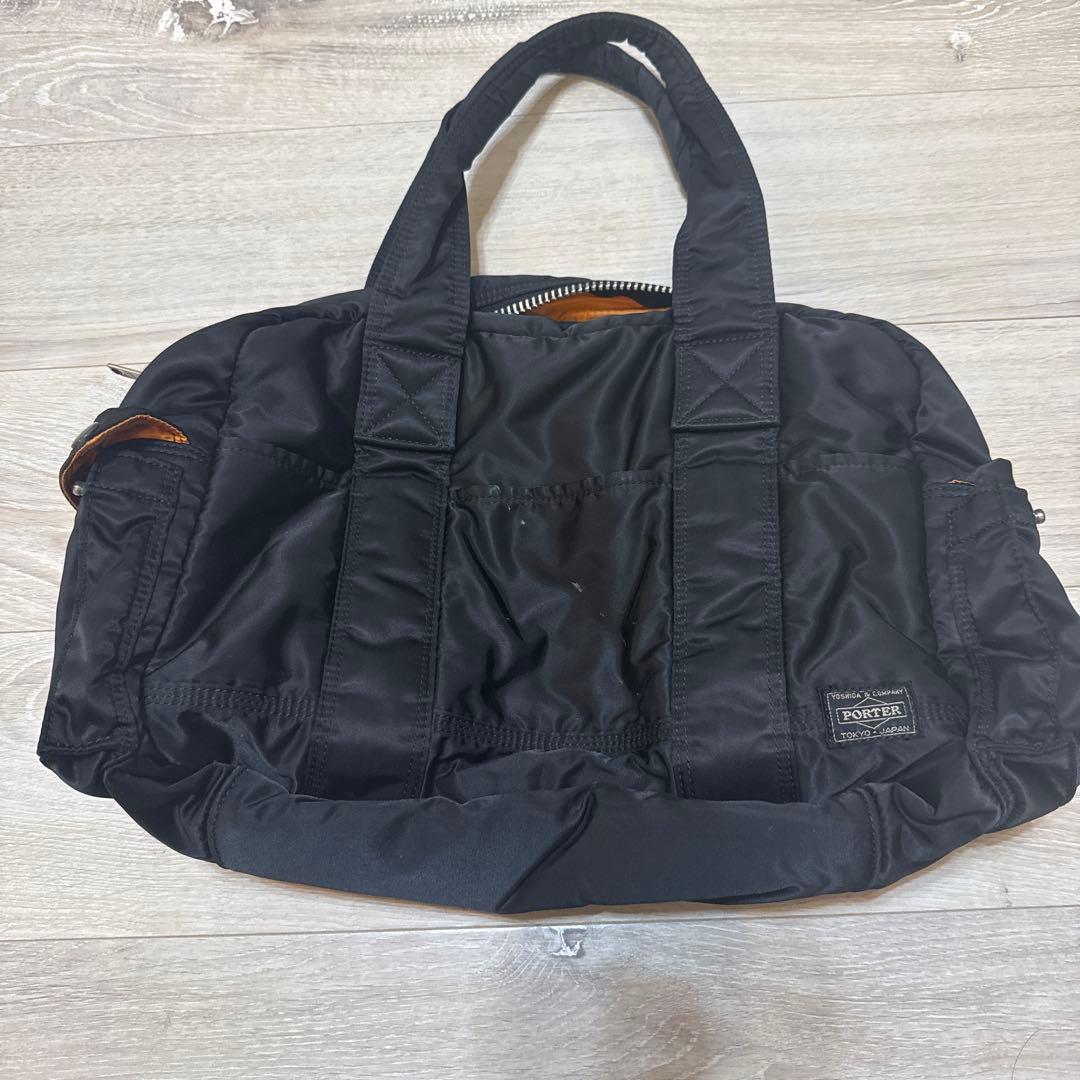 ポーターブラック ボストンバッグ