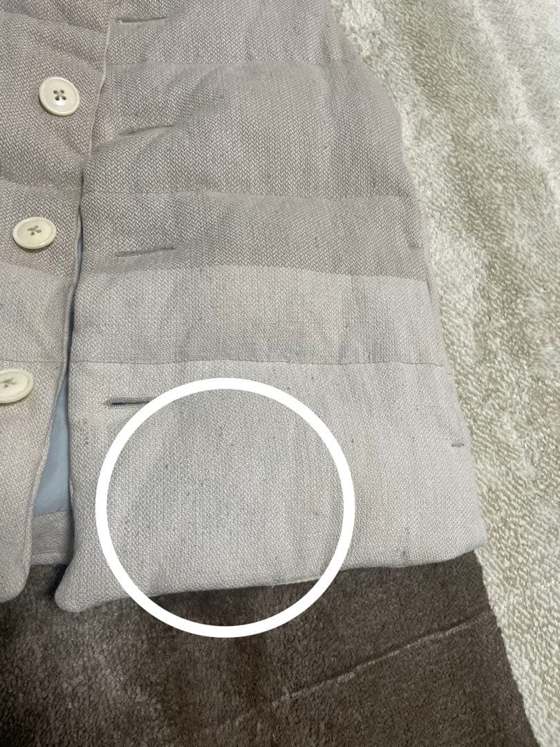 45R umii908 ツイードダウンベスト　サイズ1