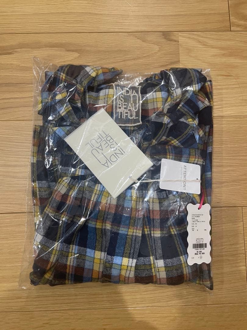 merruny ネルチェックフリルミニドレス　Mサイズ