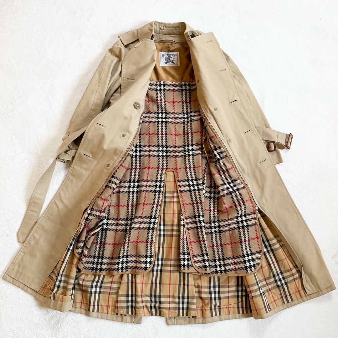 備品完備綺麗　Burberry トレンチコート　ライナー　ノバチェック　ベージュ