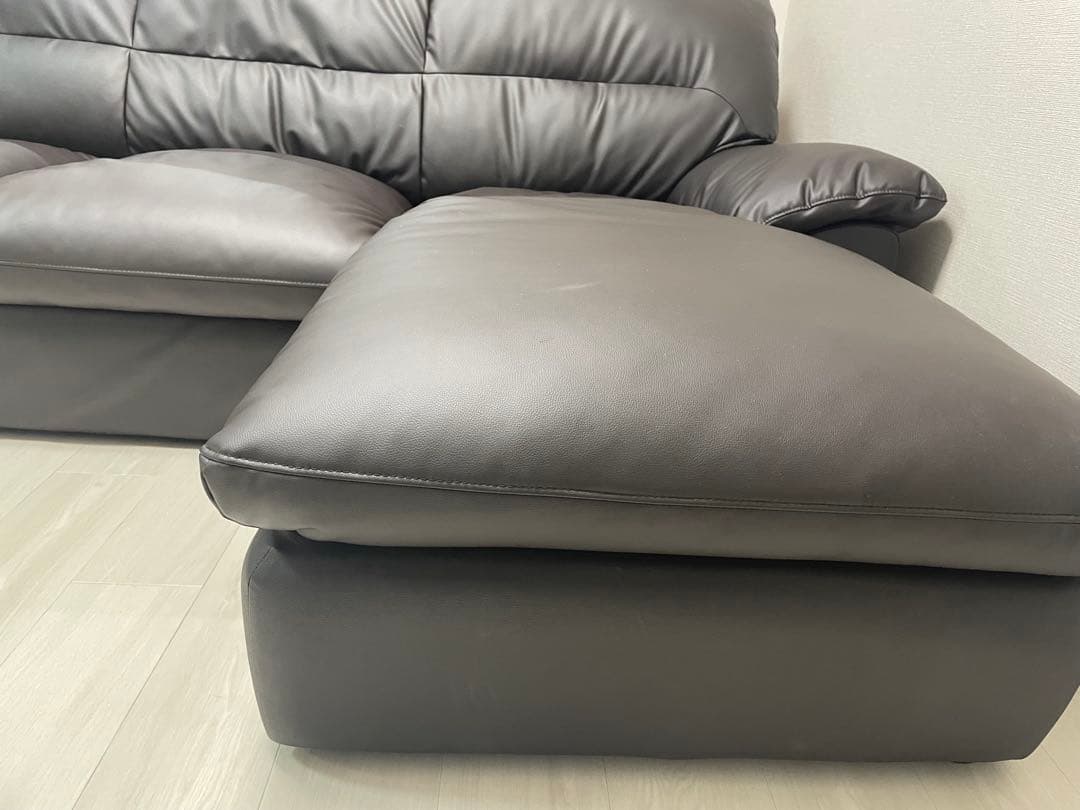 ニトリ　カウチコーナーソファNシールドビット3KD LC　ブラウン　説明書つき