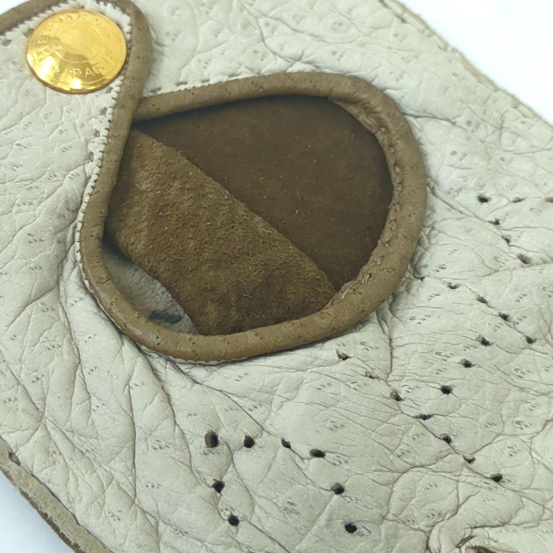 HERMES エルメス　ドライビング　グローブ　ブラウン　ベージュ　６ 1/2