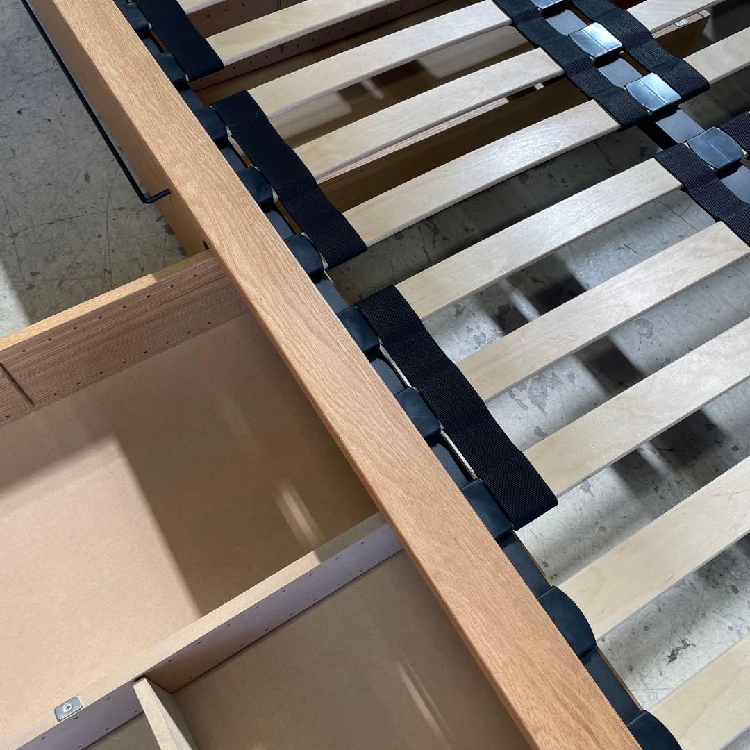 【無印良品】MUJI セミダブル　ベッド　マットレス　引き出し付き　足付き　愛知