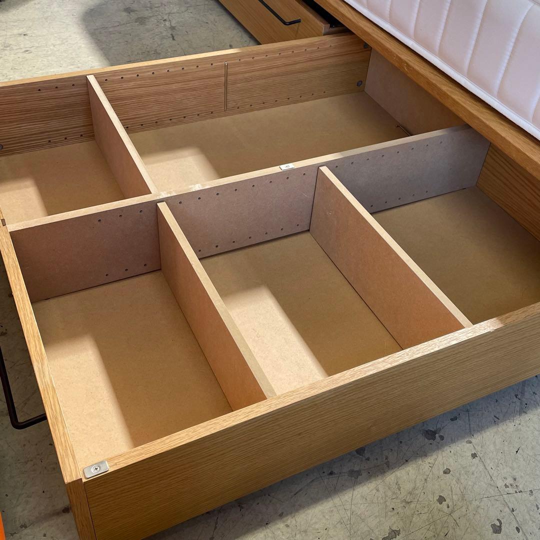 【無印良品】MUJI セミダブル　ベッド　マットレス　引き出し付き　足付き　愛知