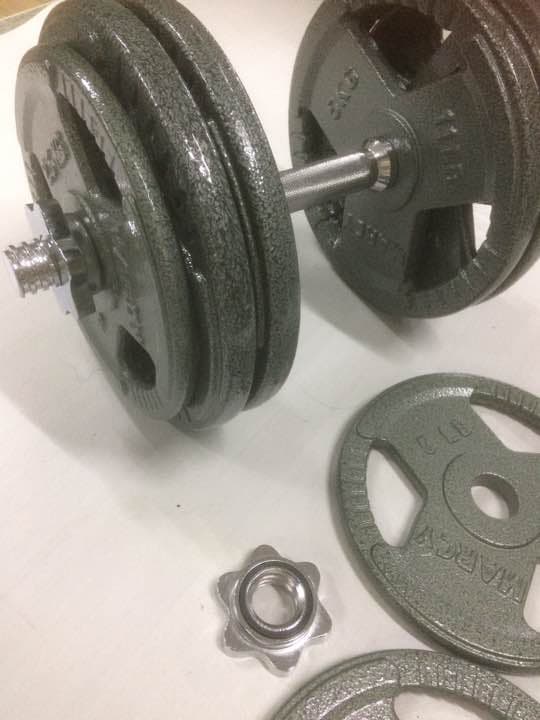 スクリューダンベルセット 計27.5kg   2個