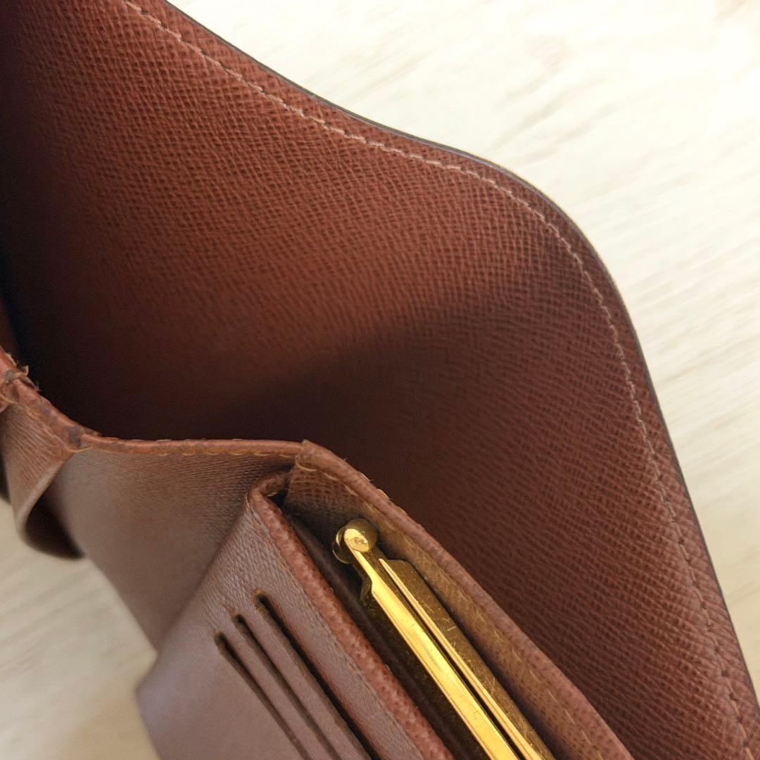 ルイヴィトン　ポルトフォイユ・ヴィエノワ　がま口　レザー