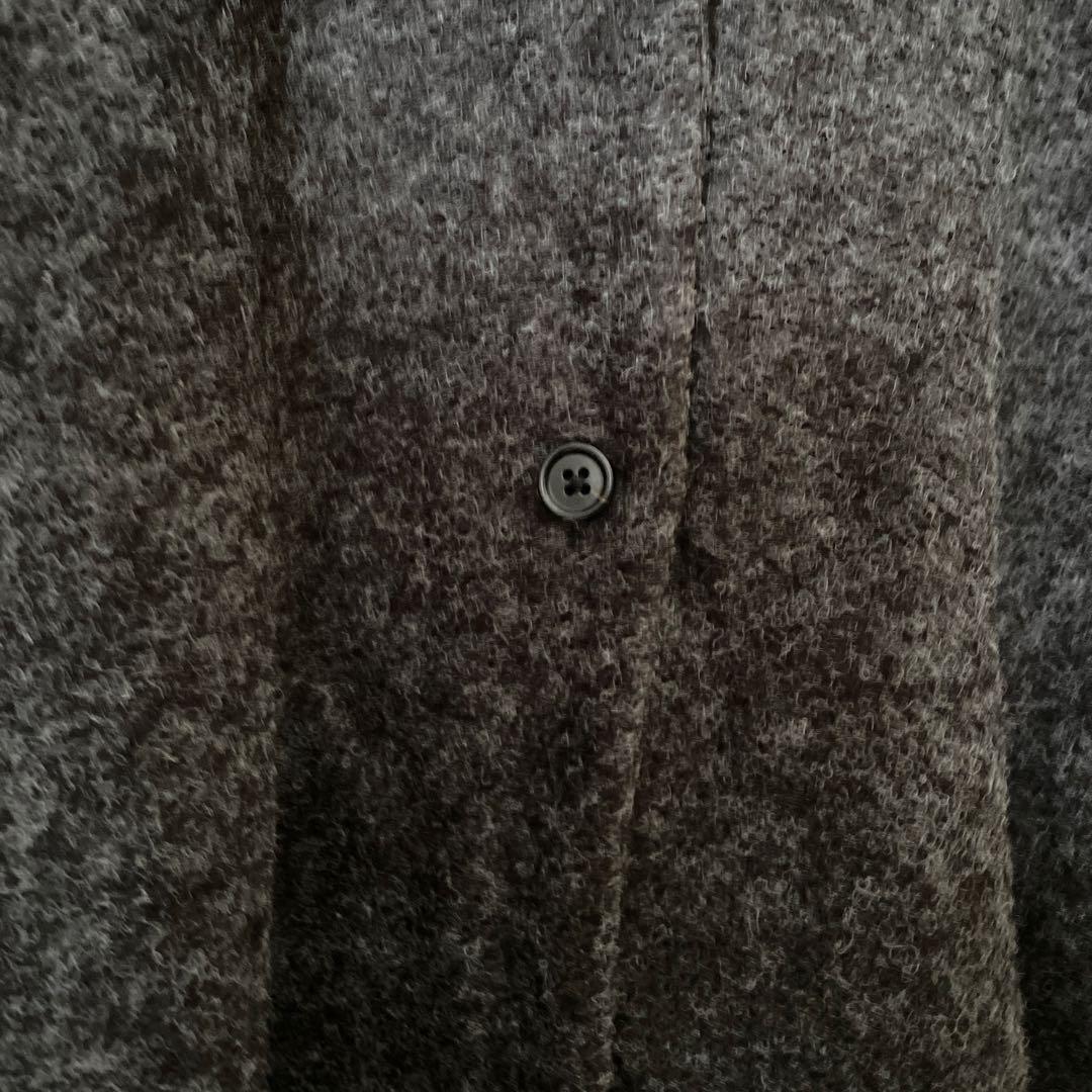 新品タグ付●lsta-ireクロワッサンの店/ロングコートチャコール