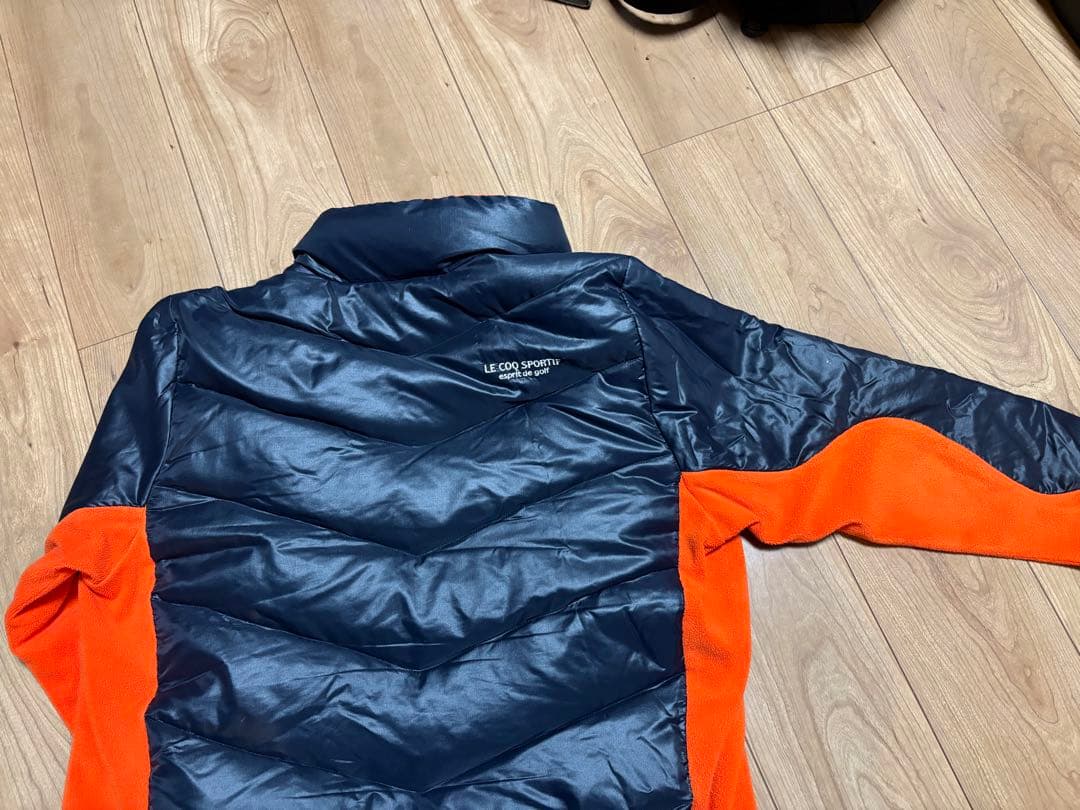 LE COQ SPORTIF ゴルフジャケット ネイビー/オレンジ