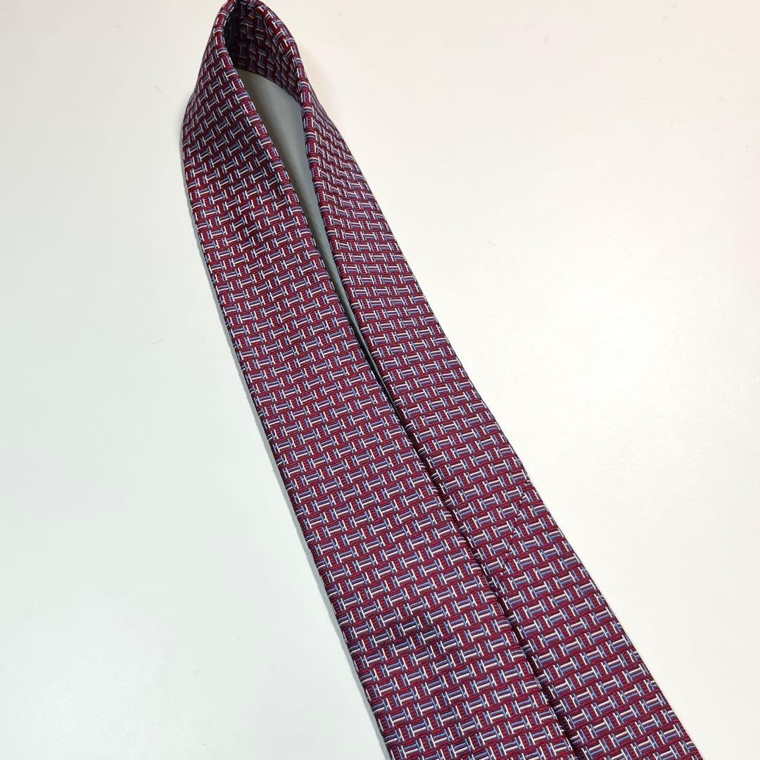 希少✨極美品✨HERMES エルメス　ネクタイ　H柄 Hモチーフ