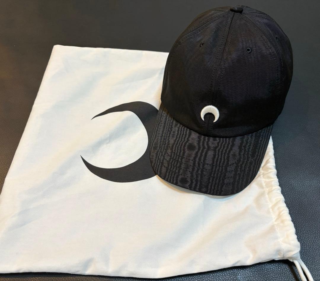 MARINE SERRE ブラックキャップ 収納袋付き