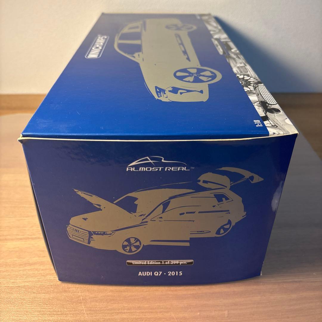 ミニチャンプス　Audi アウディ　Q7 1/18スケール ミニカー　ブルー