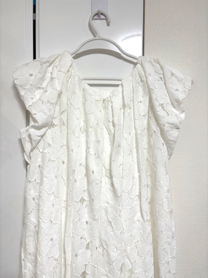 セール【即日発送】flower lace drape one-piece