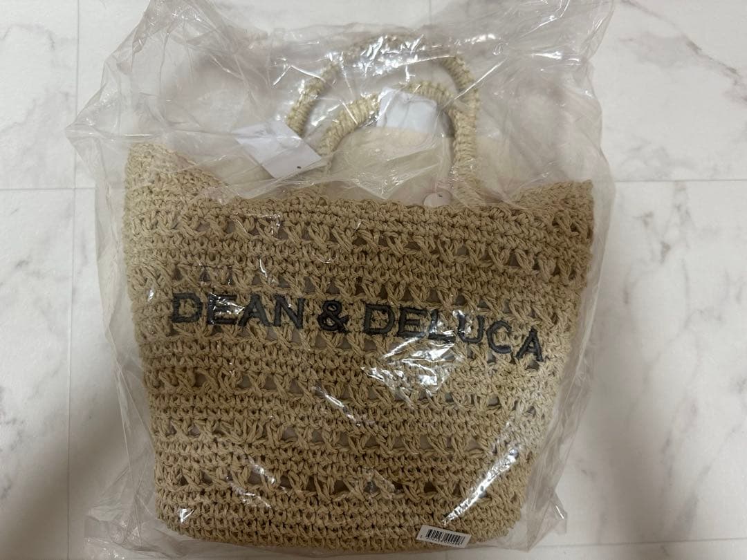 DEAN & DELUCA BEAMS クロッシェバスケットバッグSナチュラル