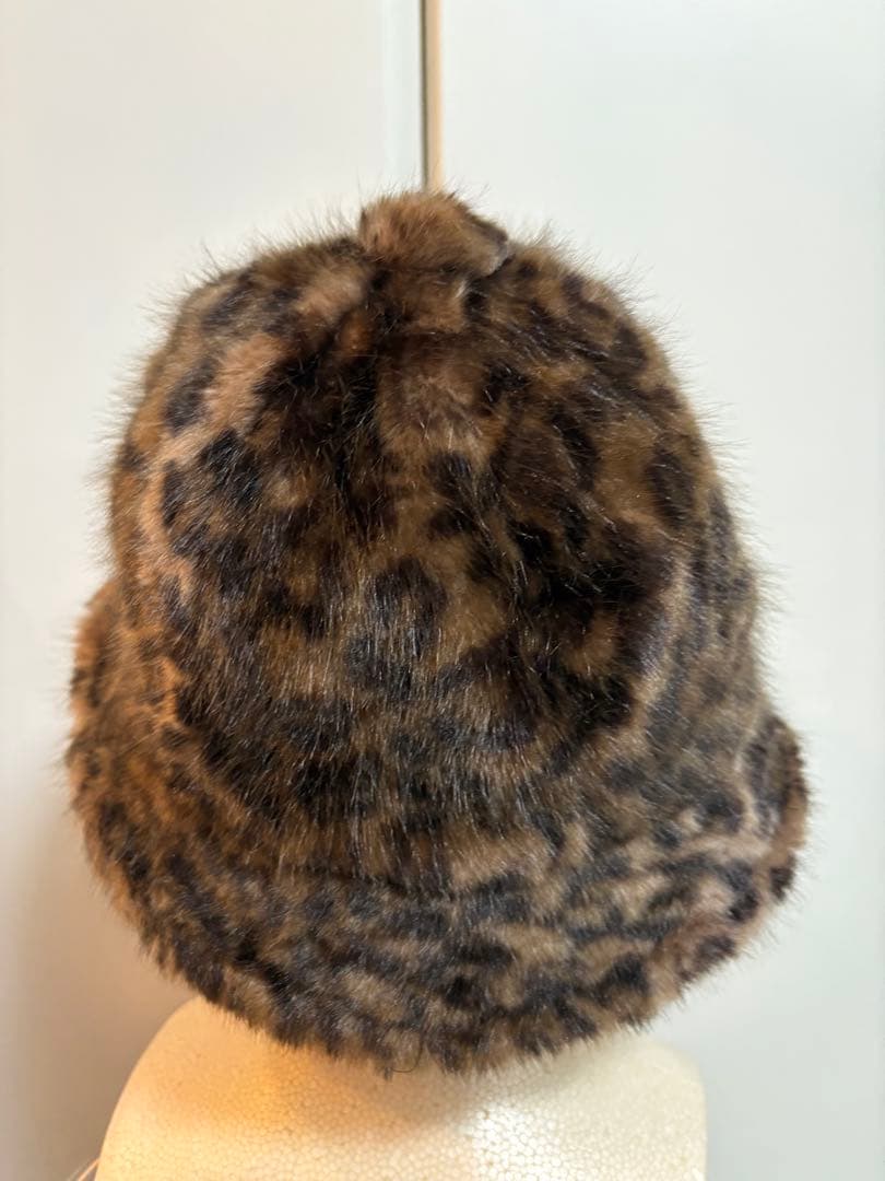 Needles レオパード柄 ファーハット Lサイズ