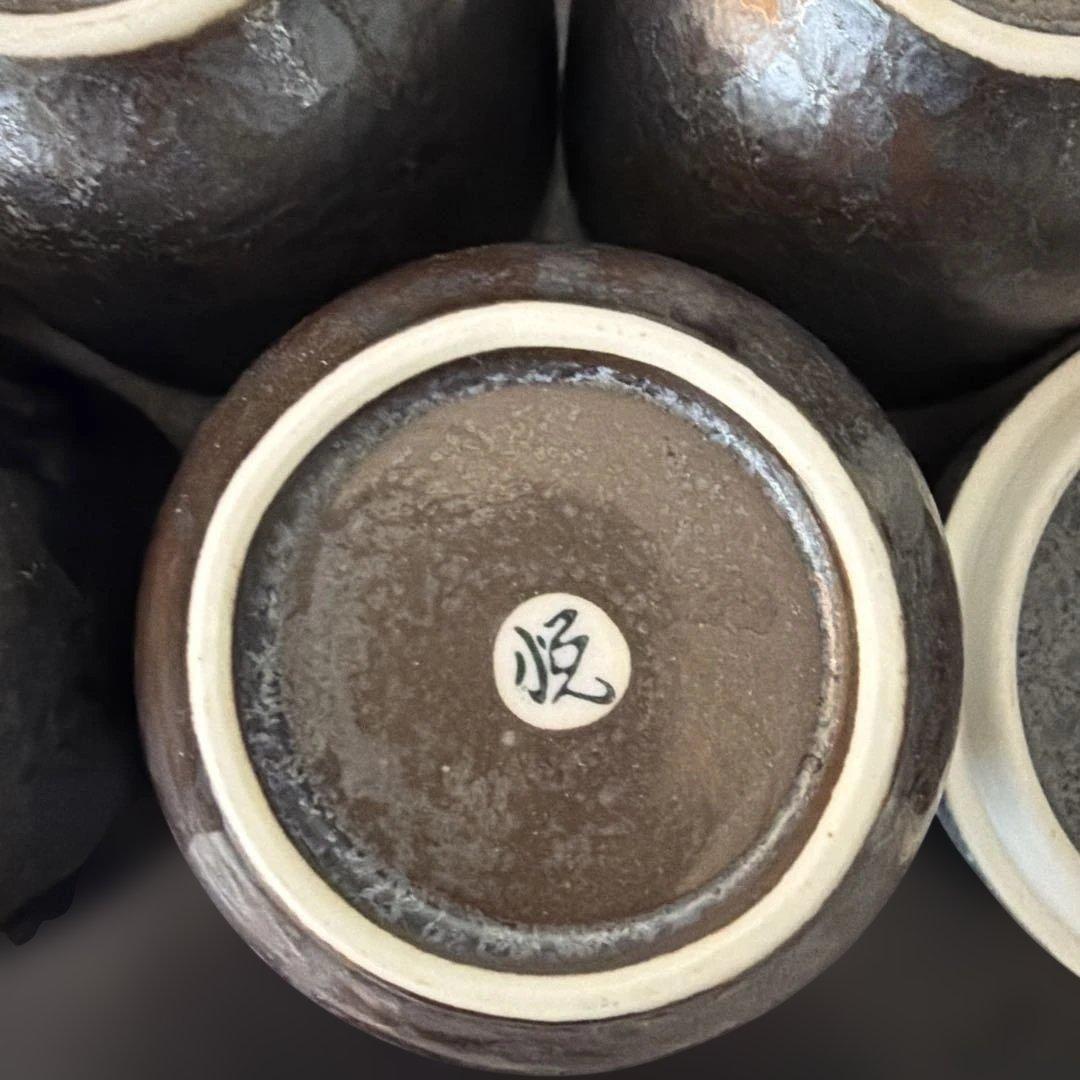 【有田焼】陶悦窯　黒晶銀塗り　蓋付蒸し碗