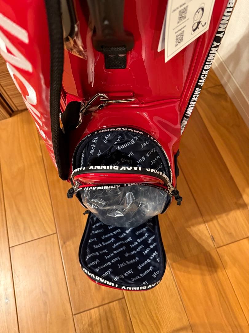 ジャックバニー キャディバッグ ドラミちゃん　自立型 レッド　2025年モデル