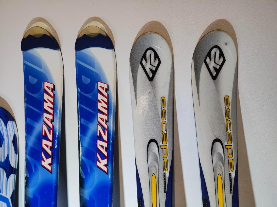 スキー板（K2、KAZAMA、carving）3本セット ビンディング付