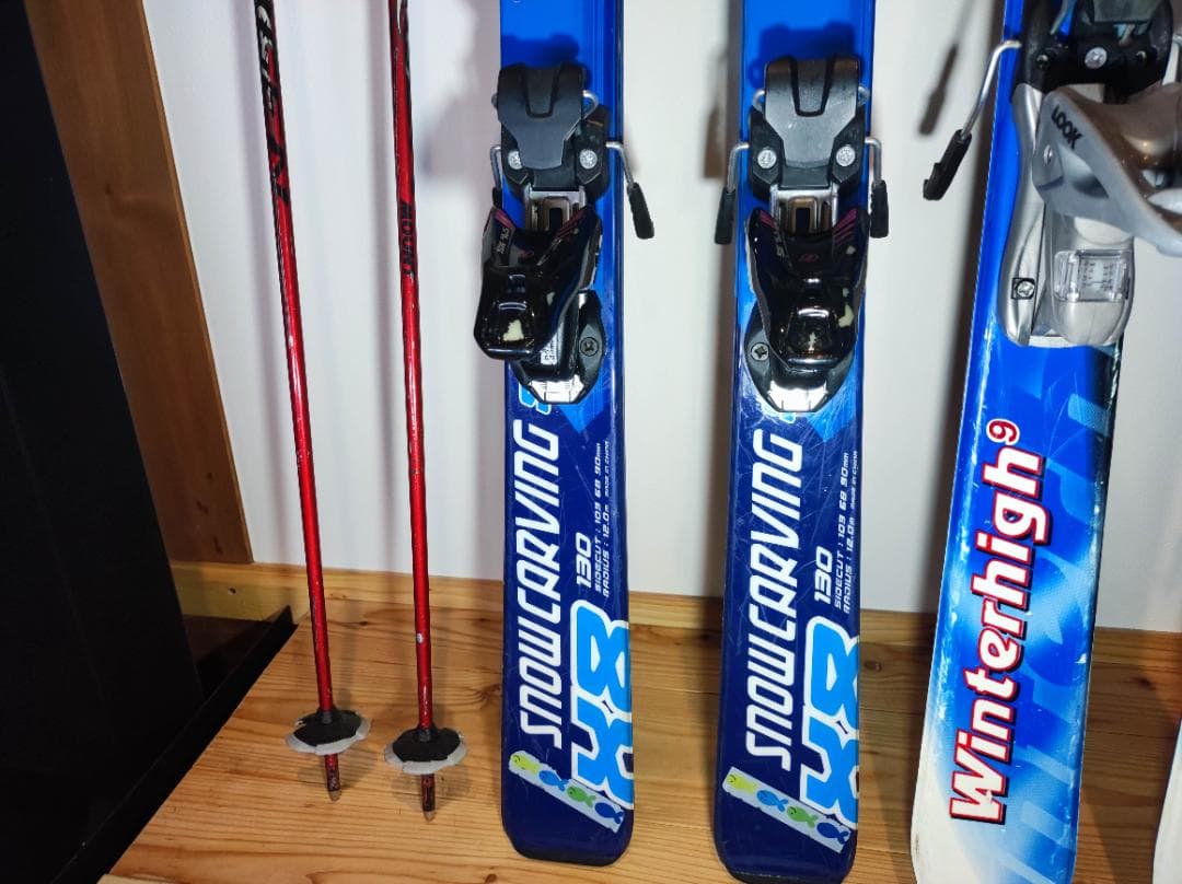 スキー板（K2、KAZAMA、carving）3本セット ビンディング付