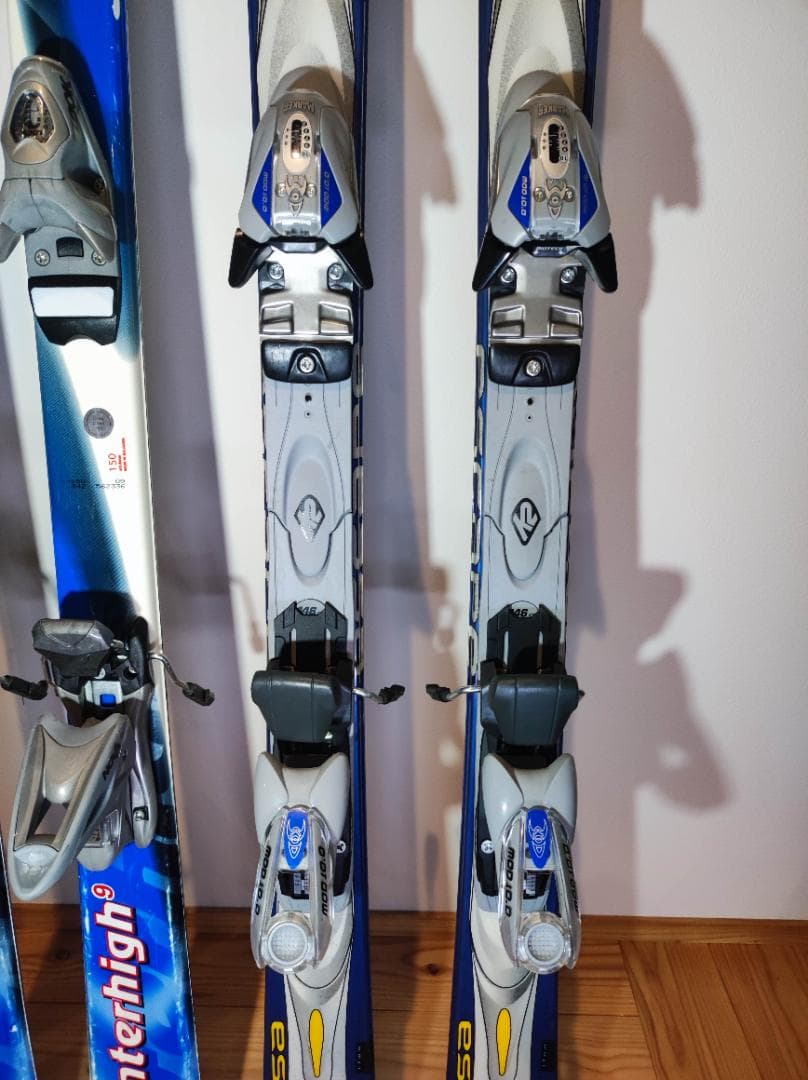 スキー板（K2、KAZAMA、carving）3本セット ビンディング付
