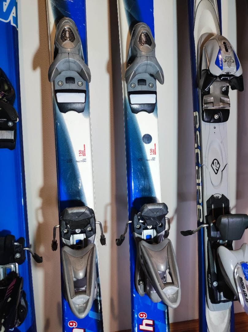 スキー板（K2、KAZAMA、carving）3本セット ビンディング付