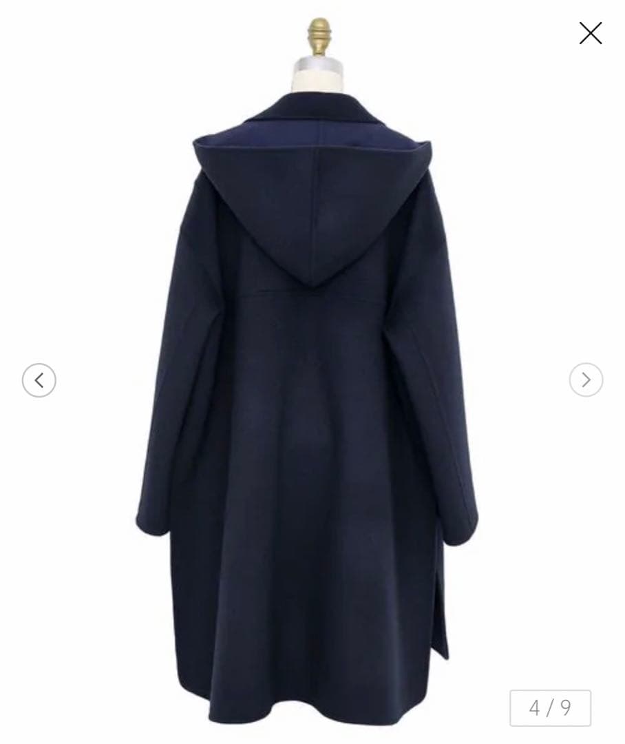 ドゥロワー drawer ウールケヌキフーディーコート