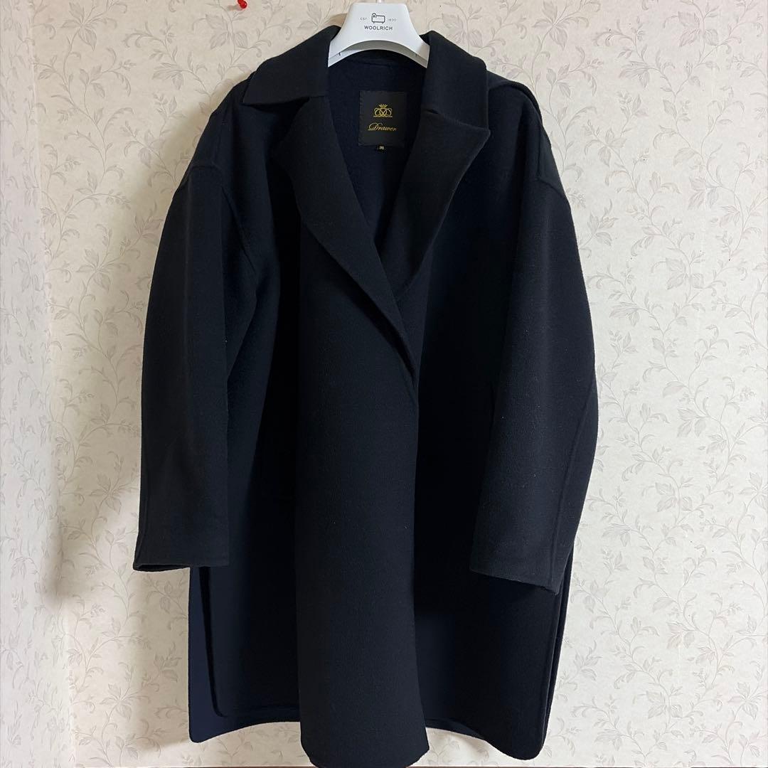 ドゥロワー drawer ウールケヌキフーディーコート