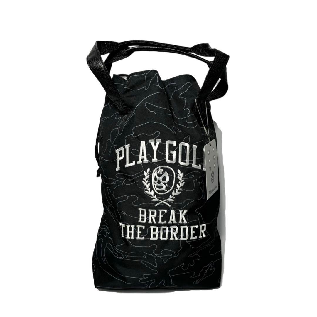 新品 ラッセルノ ゴルフ グラフィック シューズケース ブラック フリーサイズ